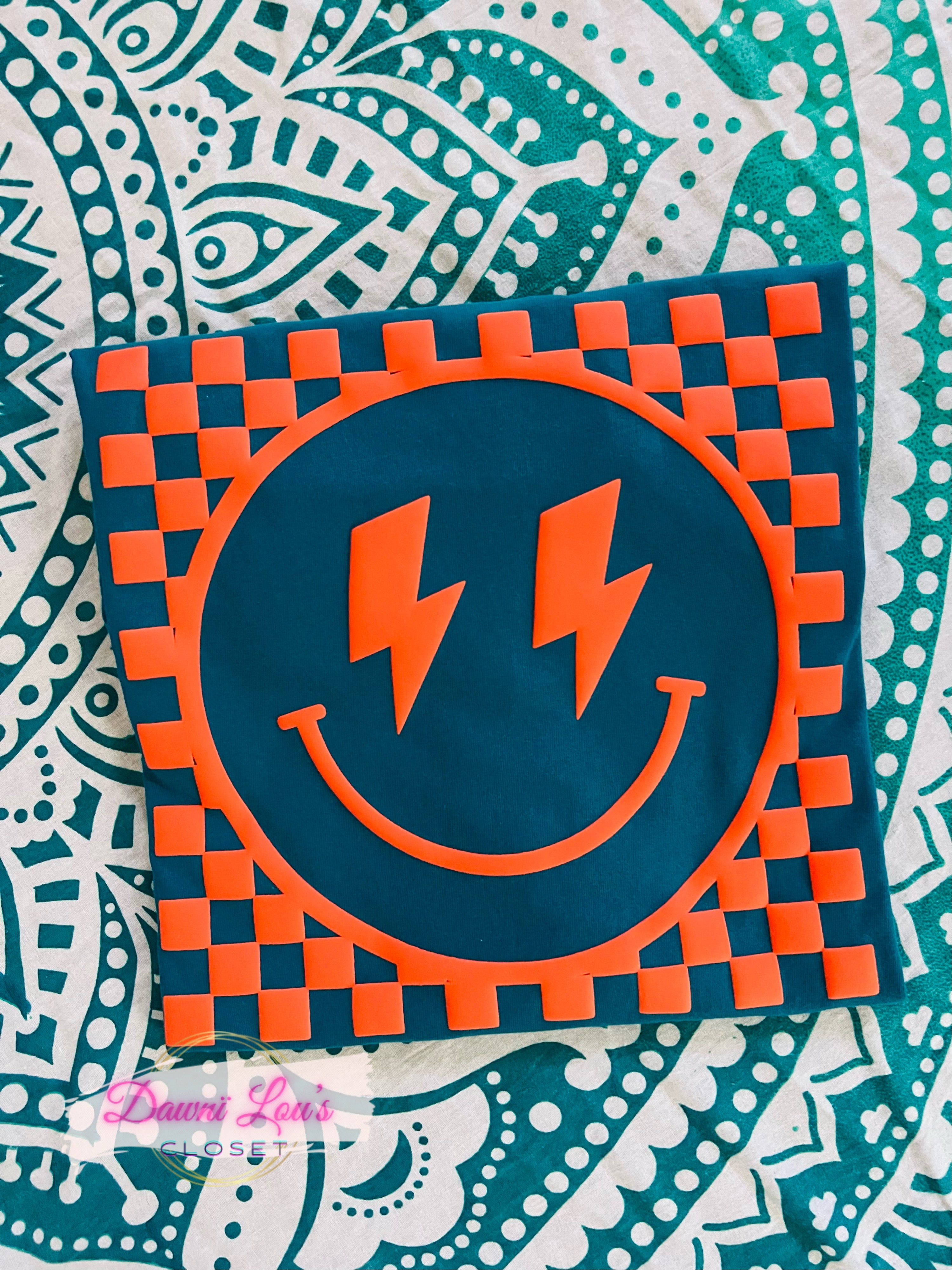 PUFF CHECKERED SMILEY CC