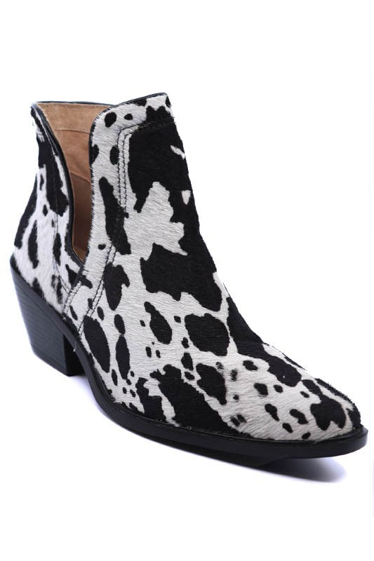 Botines de piel de vaca occidental