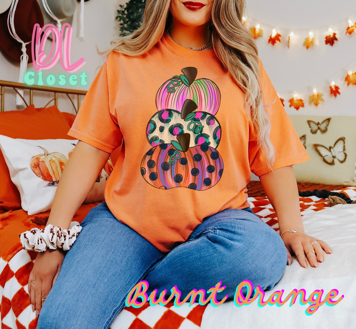 Funky Stacked Pumpkins Tees