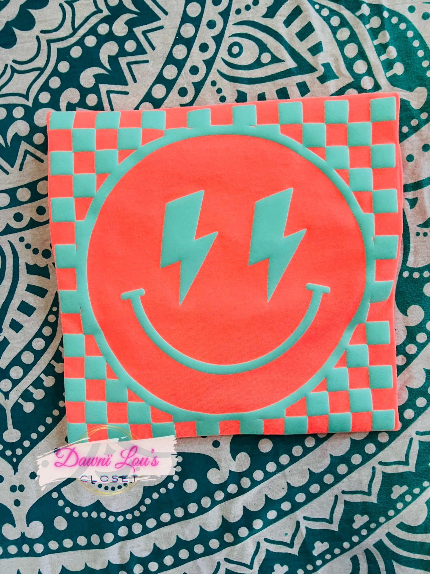 SMILEY A CUADROS PUFF CC