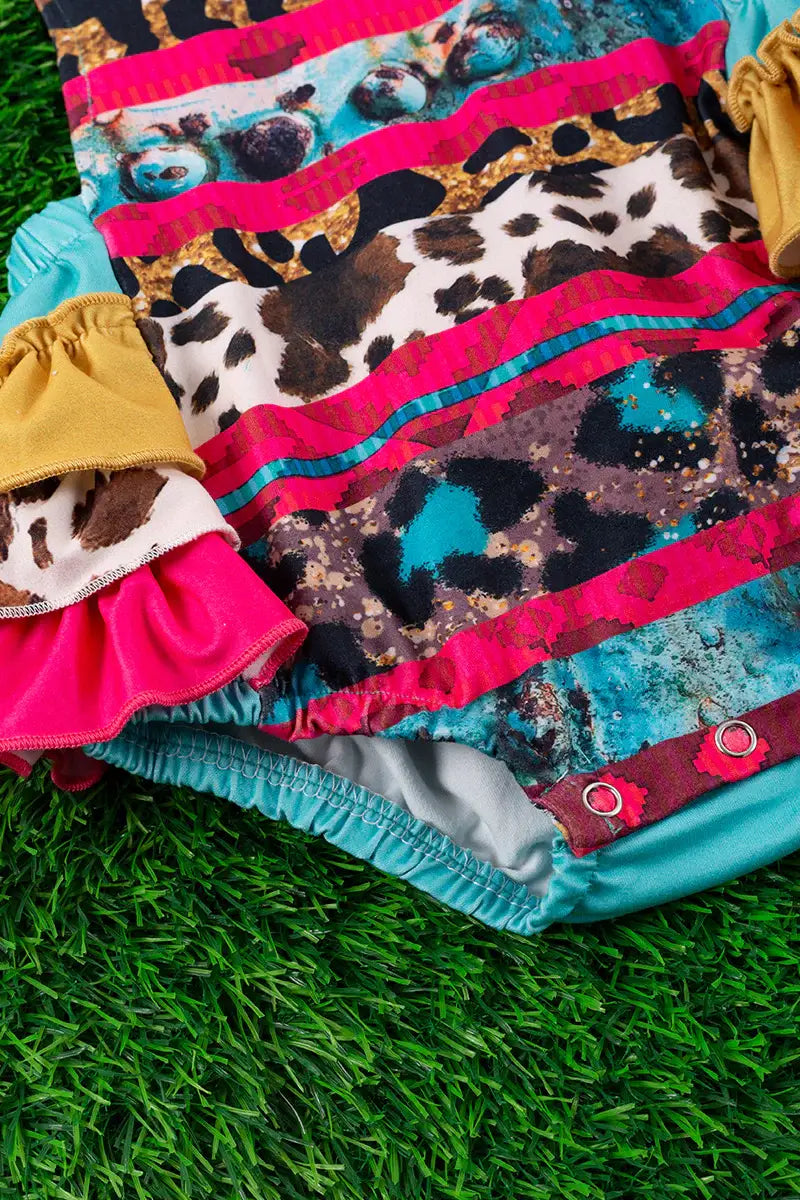 PELELE BURBUJAS VOLANTES ESTAMPADO ANIMAL SERAPE