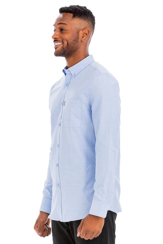 Weiv Botón casual para hombre