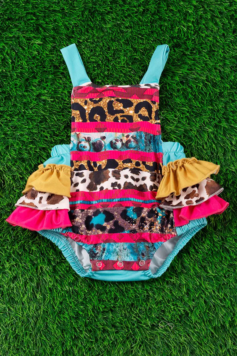 PELELE BURBUJAS VOLANTES ESTAMPADO ANIMAL SERAPE
