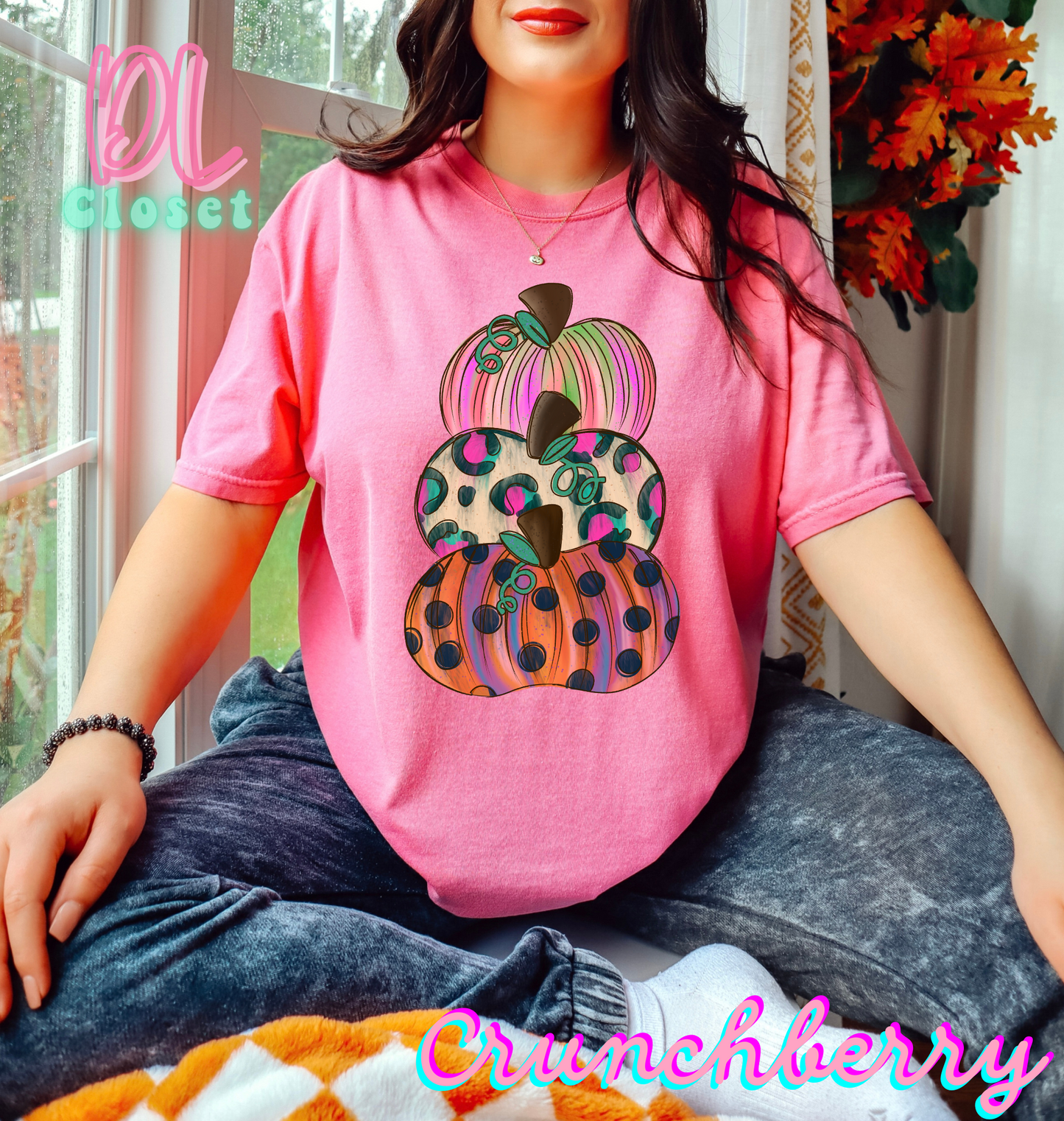 Funky Stacked Pumpkins Tees