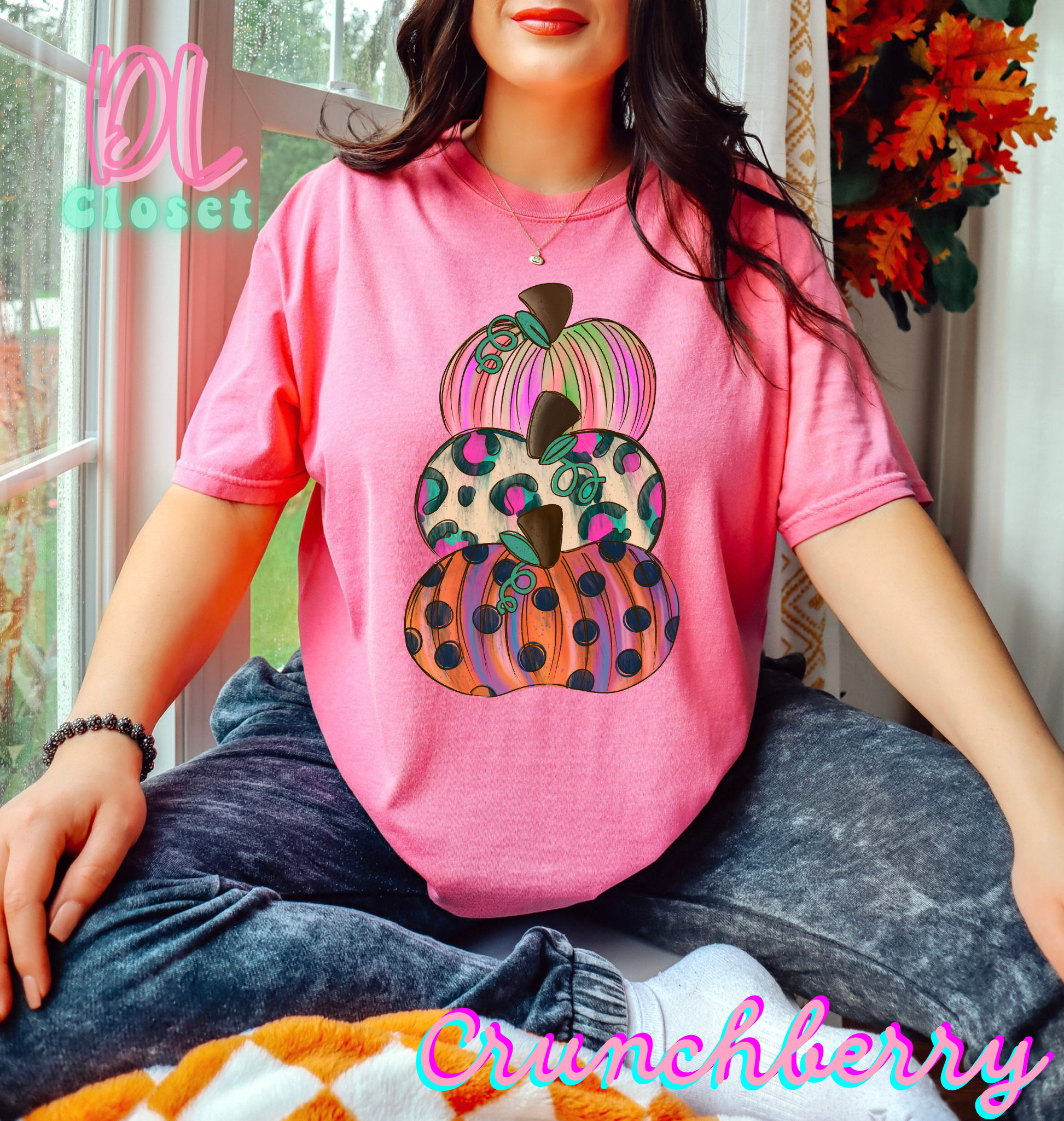 Funky Stacked Pumpkins Tees