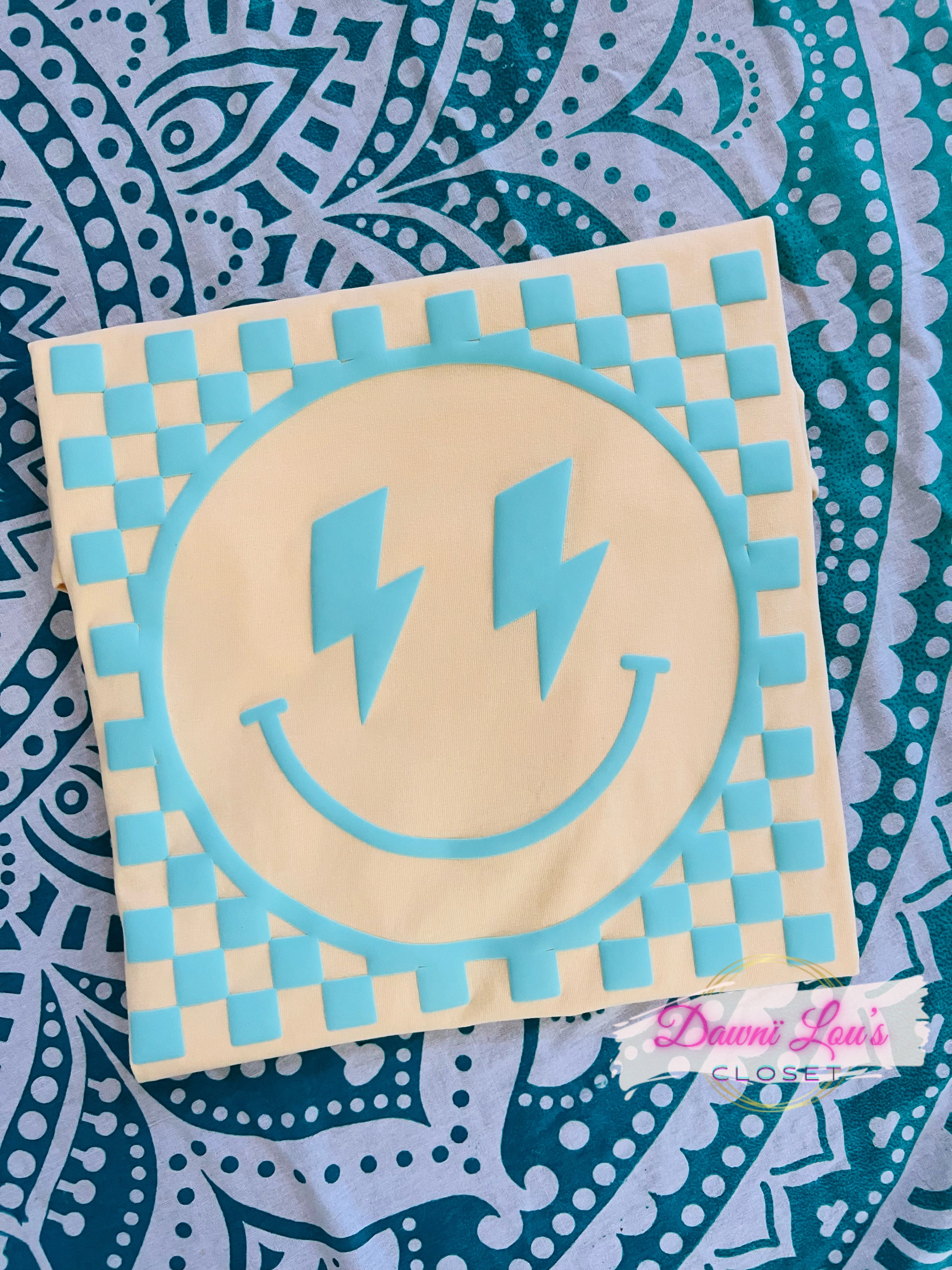 PUFF CHECKERED SMILEY CC