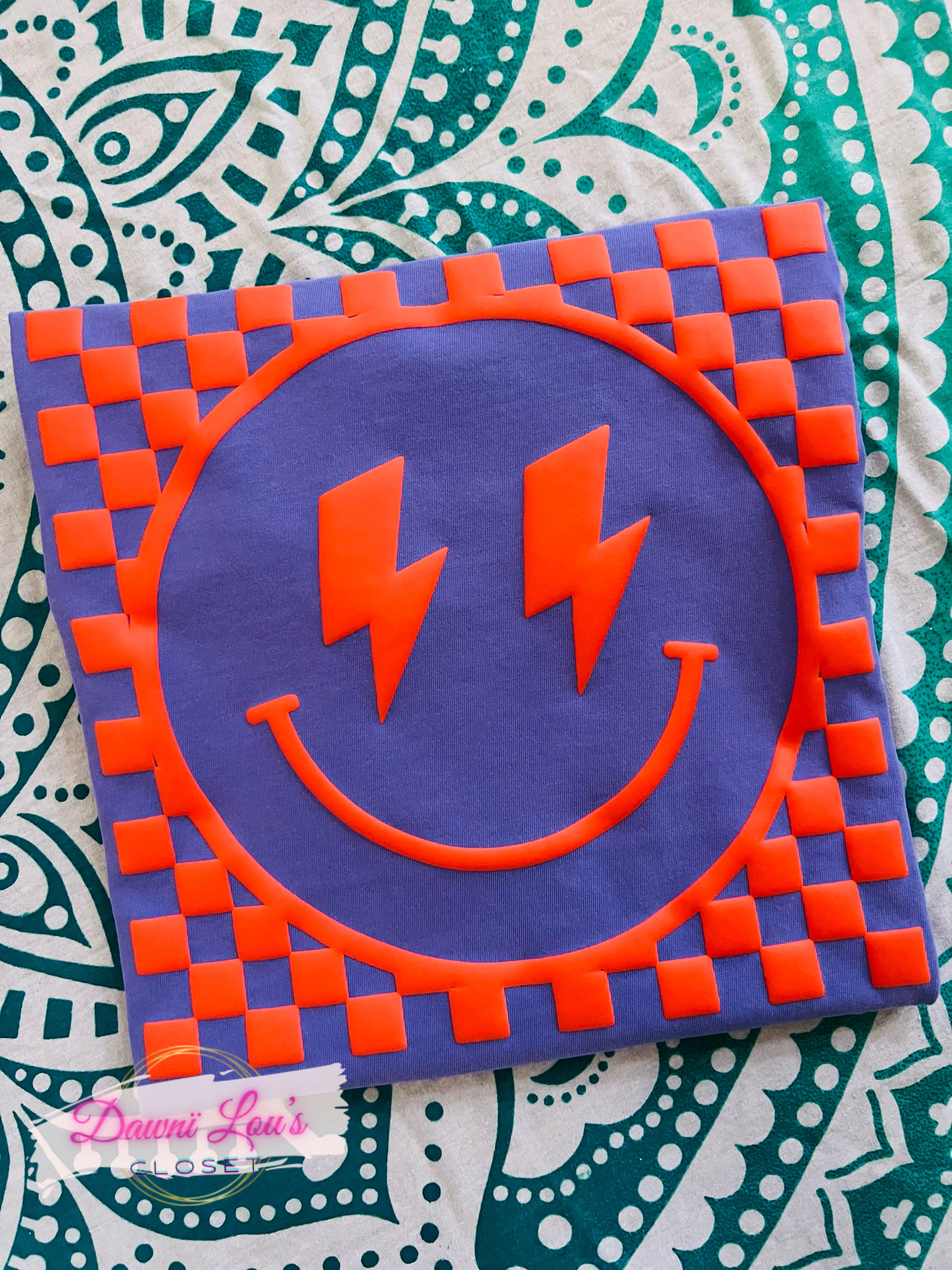PUFF CHECKERED SMILEY CC