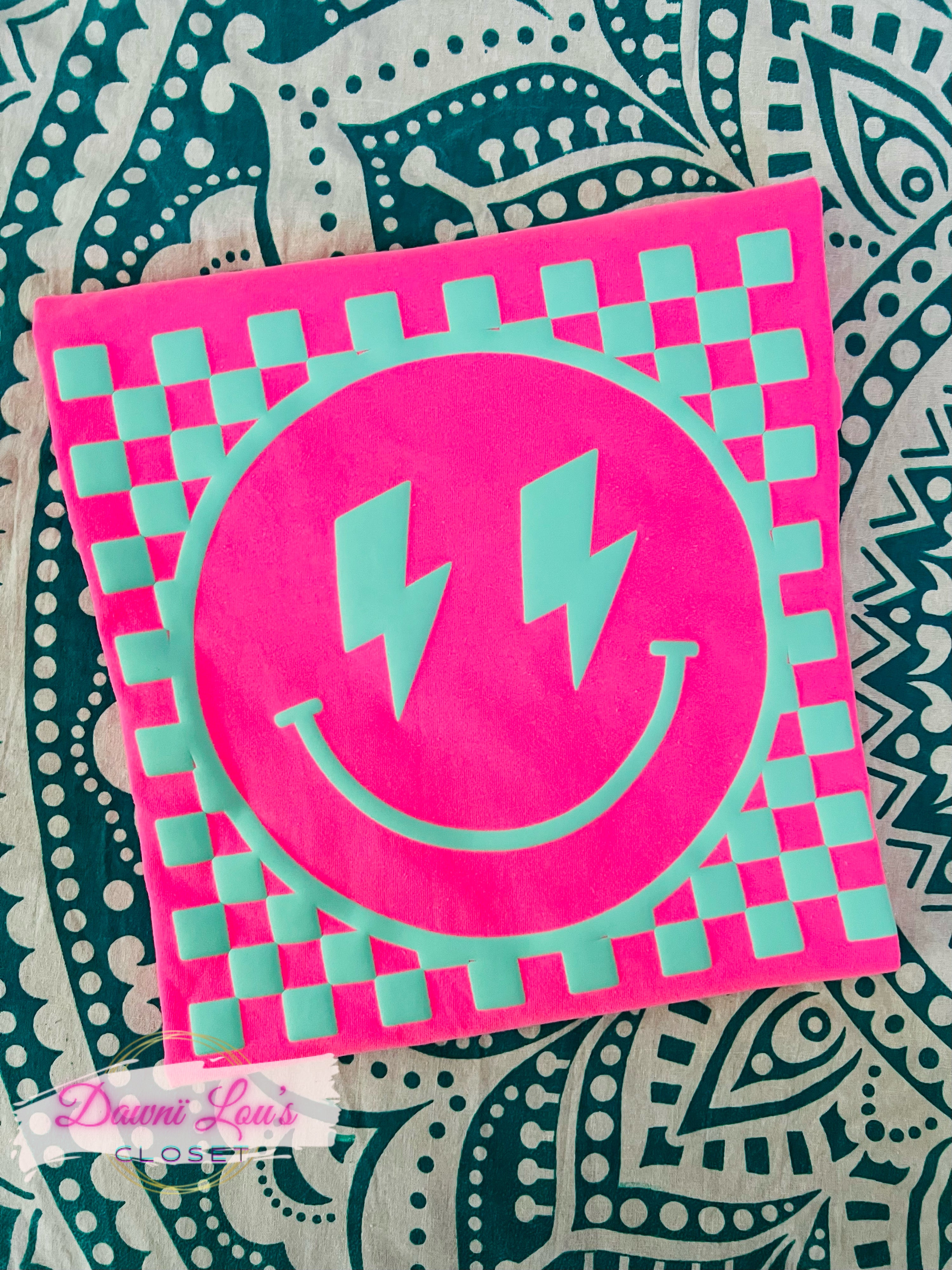 PUFF CHECKERED SMILEY CC