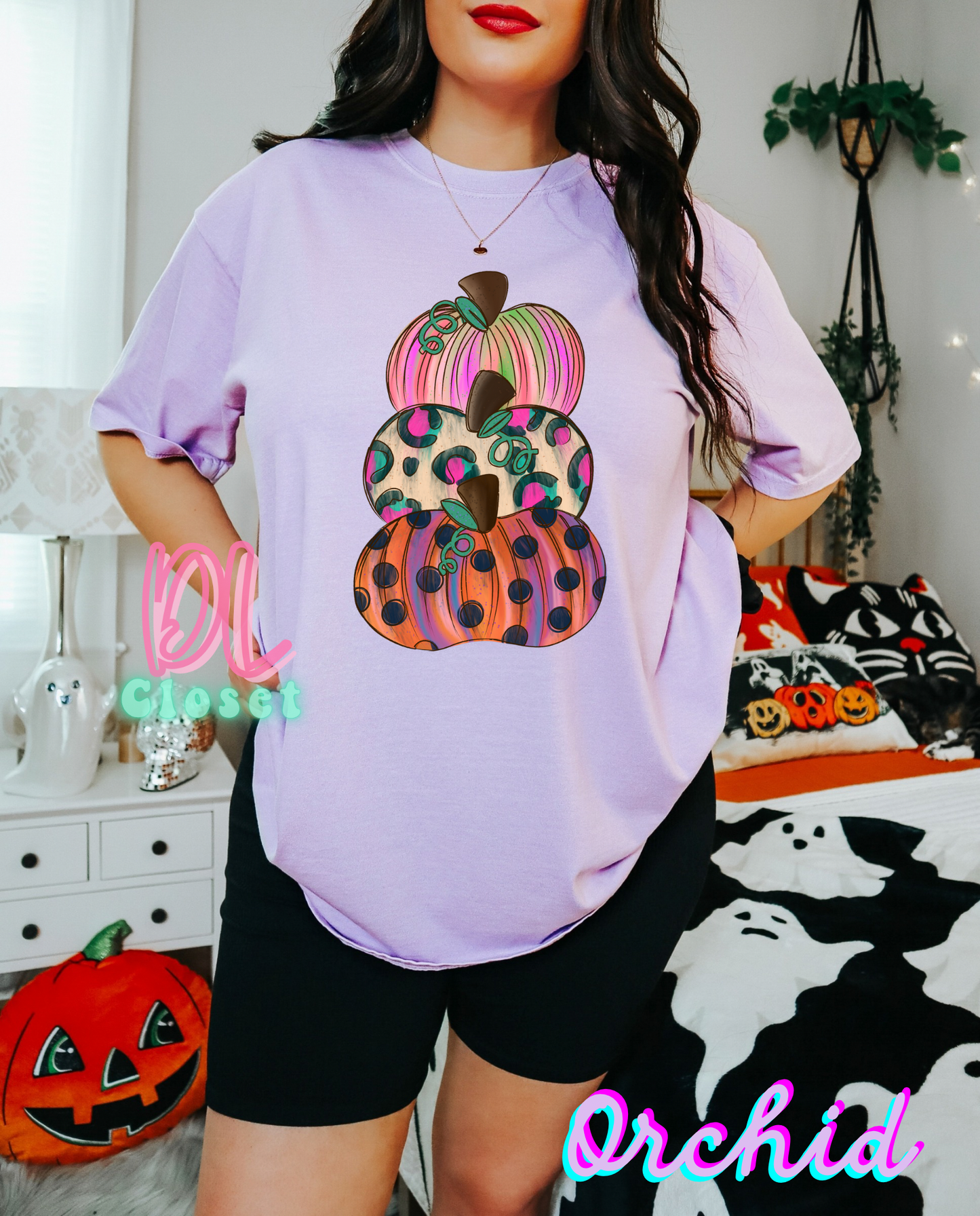 Funky Stacked Pumpkins Tees
