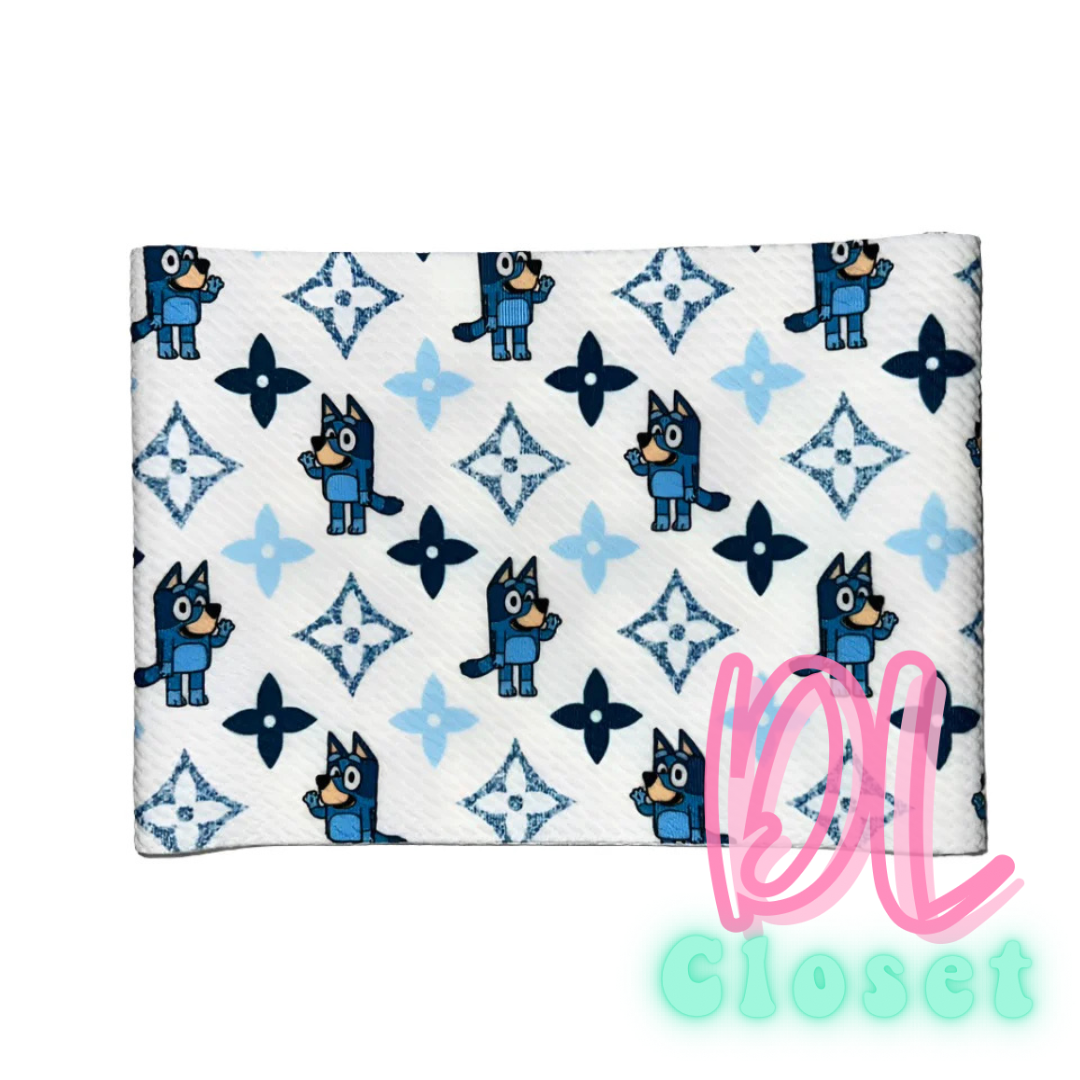 Boujee Blue Dog Bow