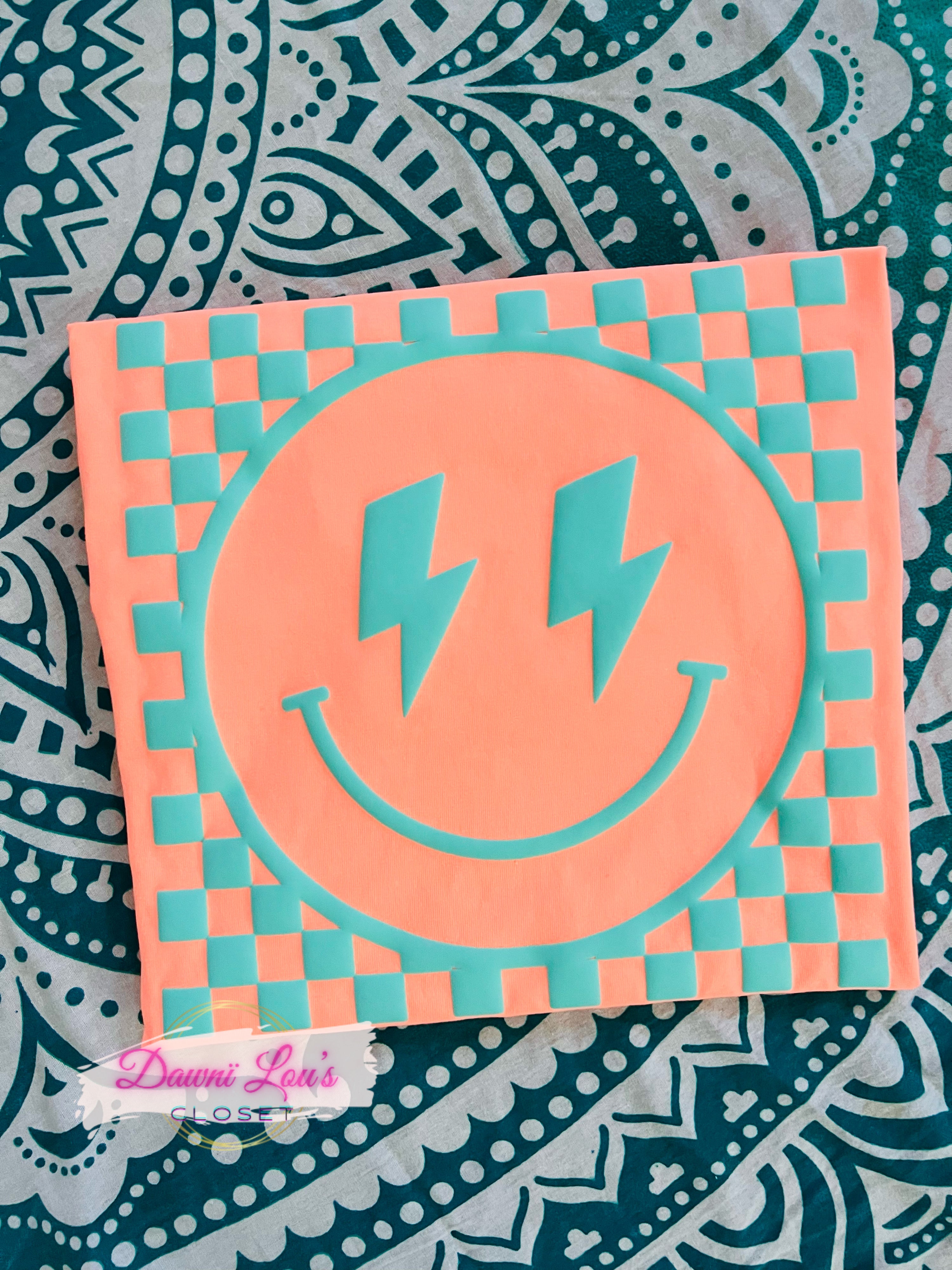 PUFF CHECKERED SMILEY CC