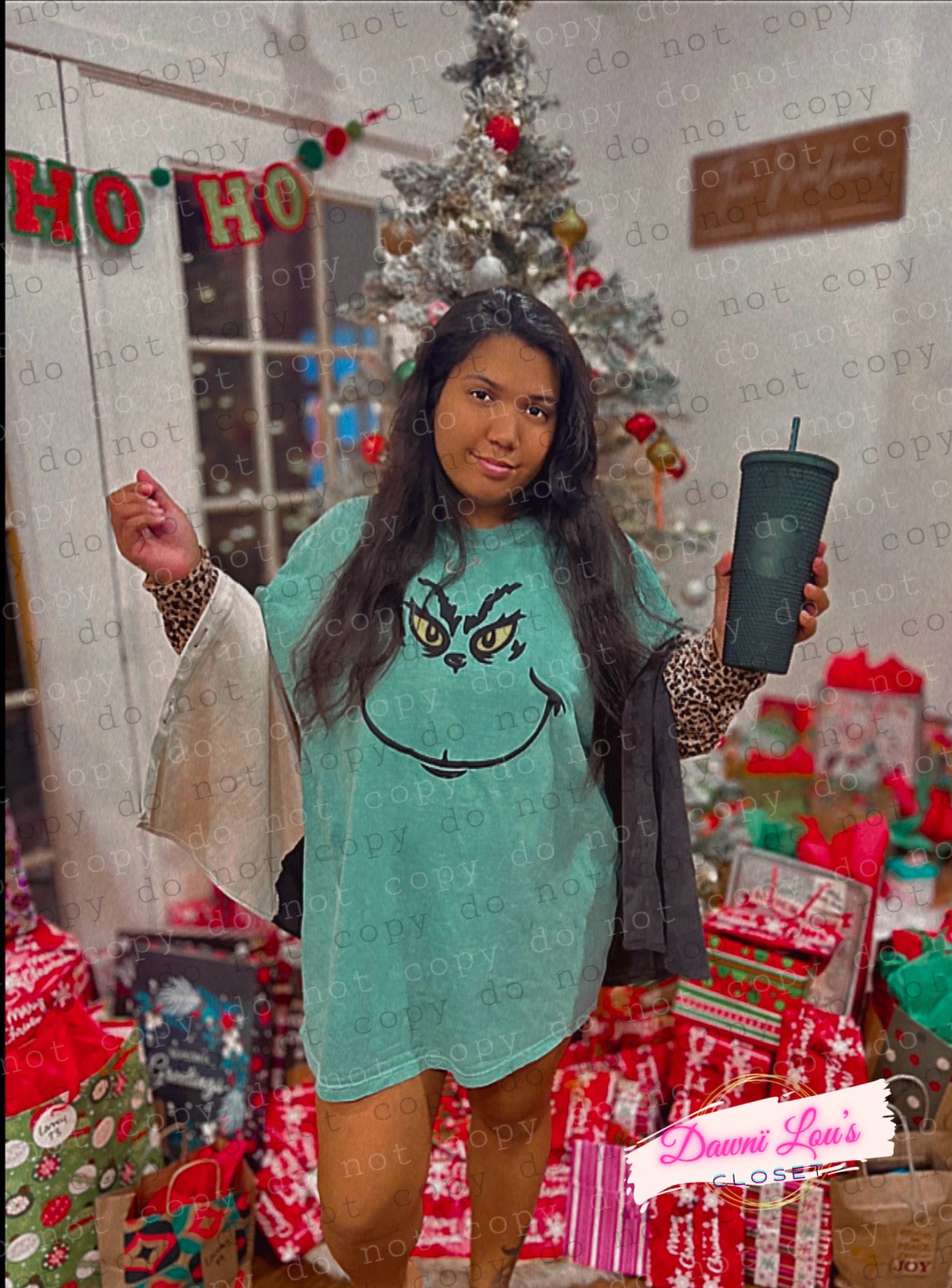 Grinchy Puff Face manga larga