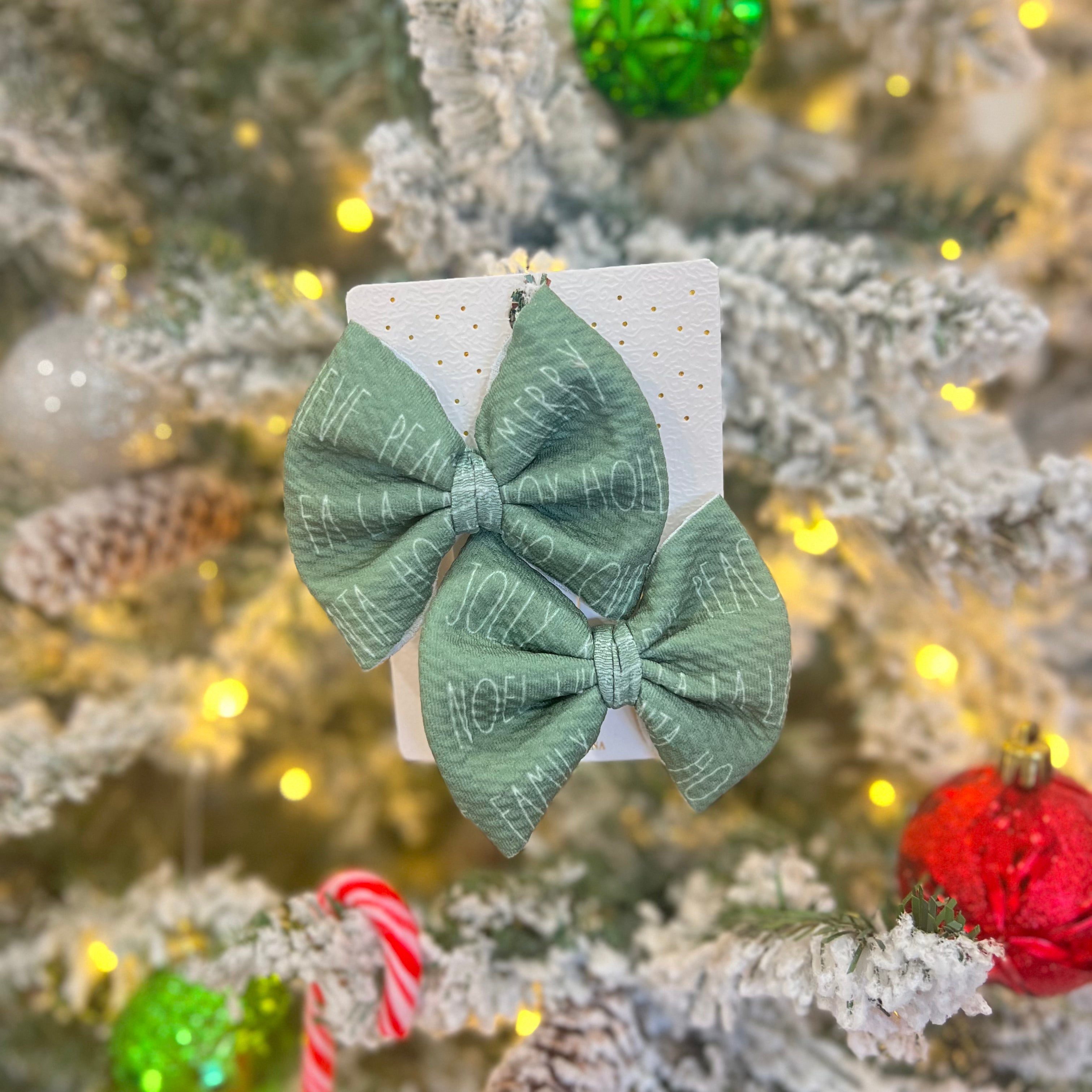 Christmas Phrases Bow