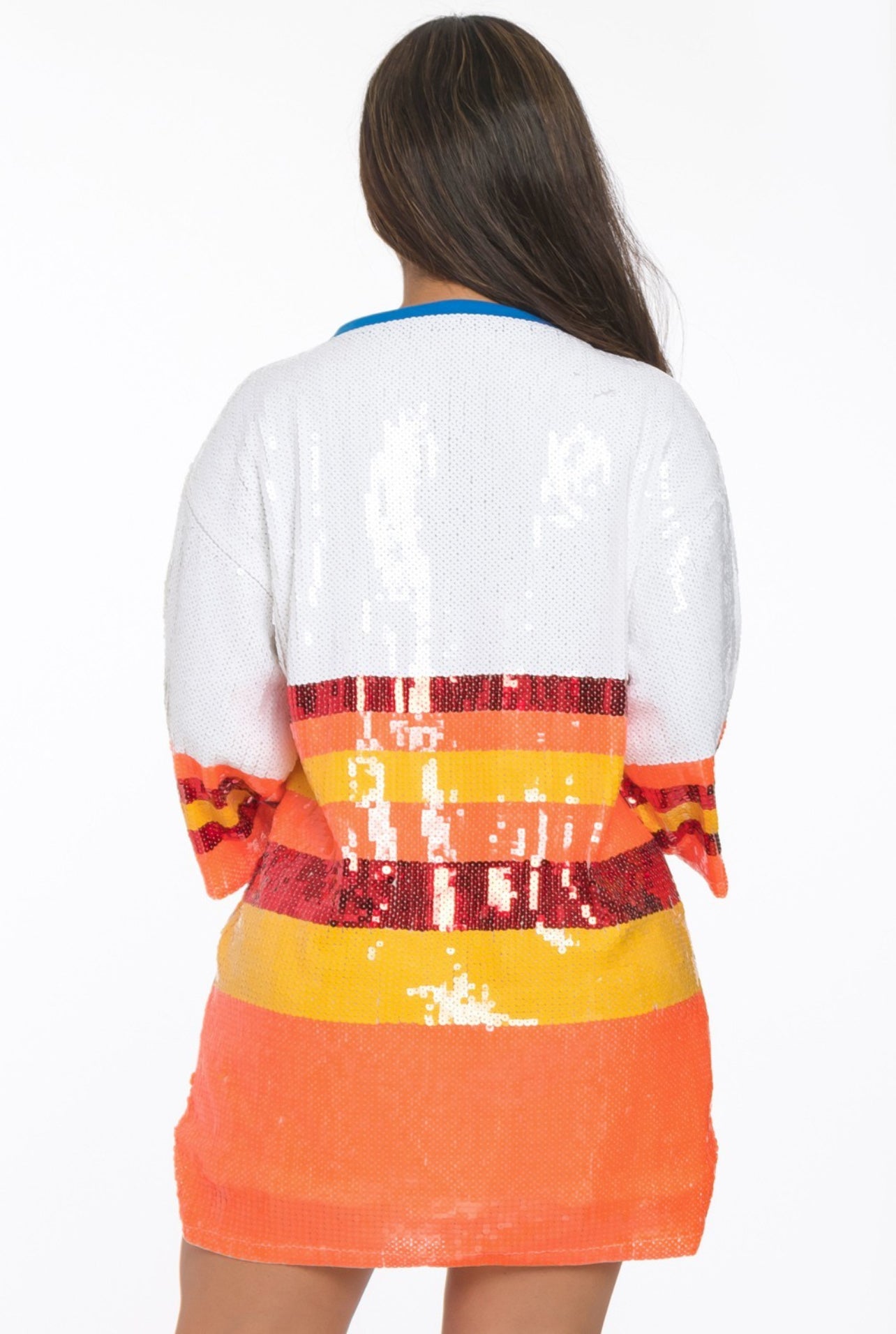 Vestido de punto con lentejuelas de los Astros