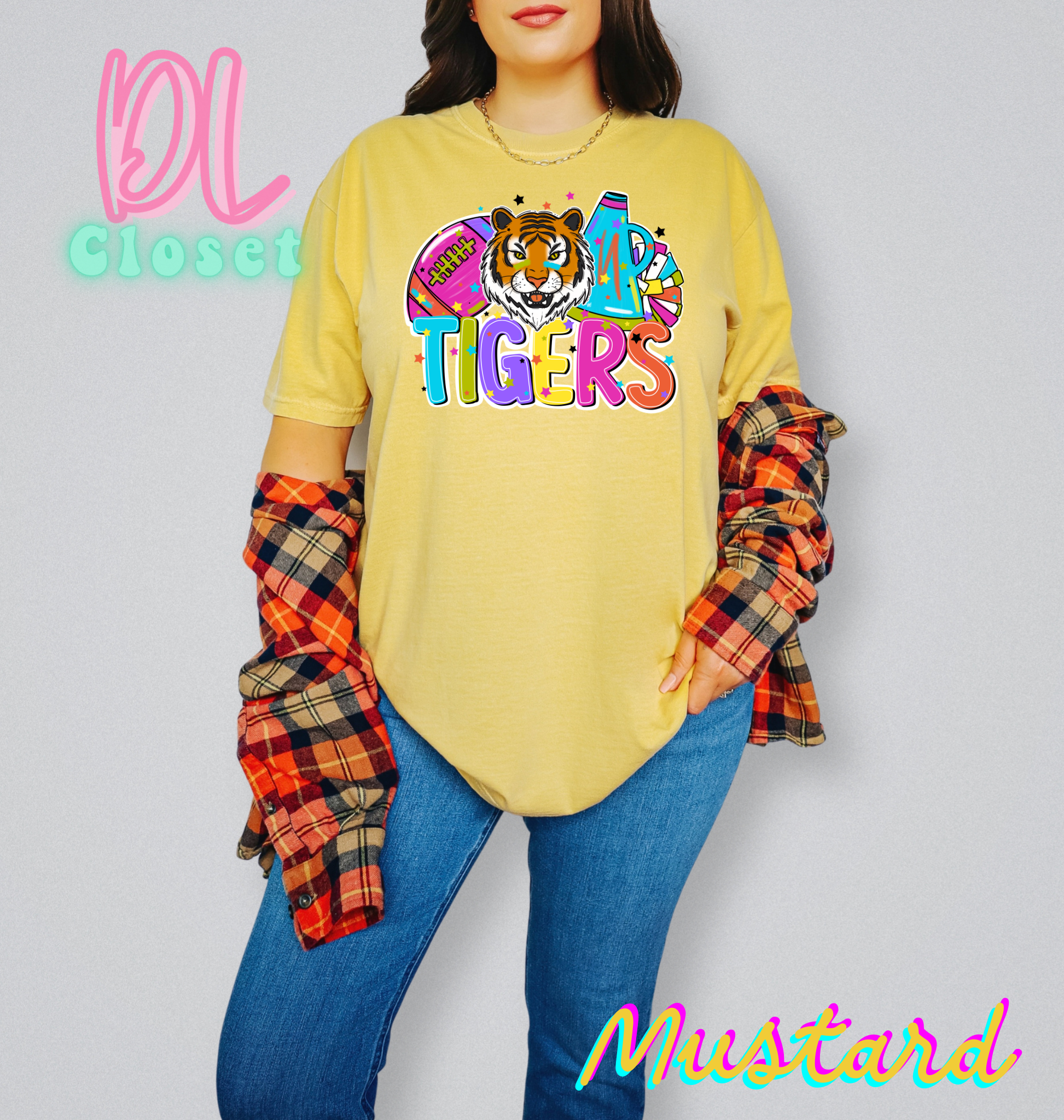 Football & Pompoms Mascot Tees