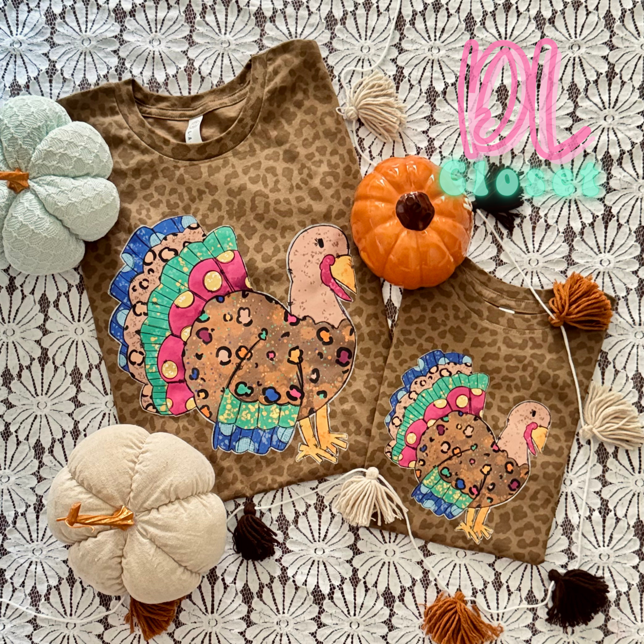 GOBBLE GOBBLE LEOPARD TEE