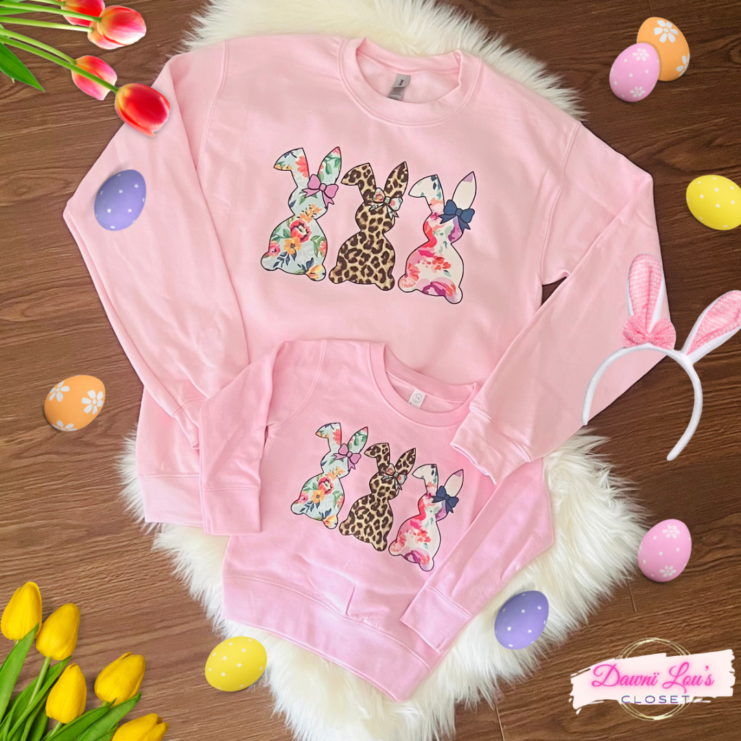 Mommy & Me Bunny Crewnecks