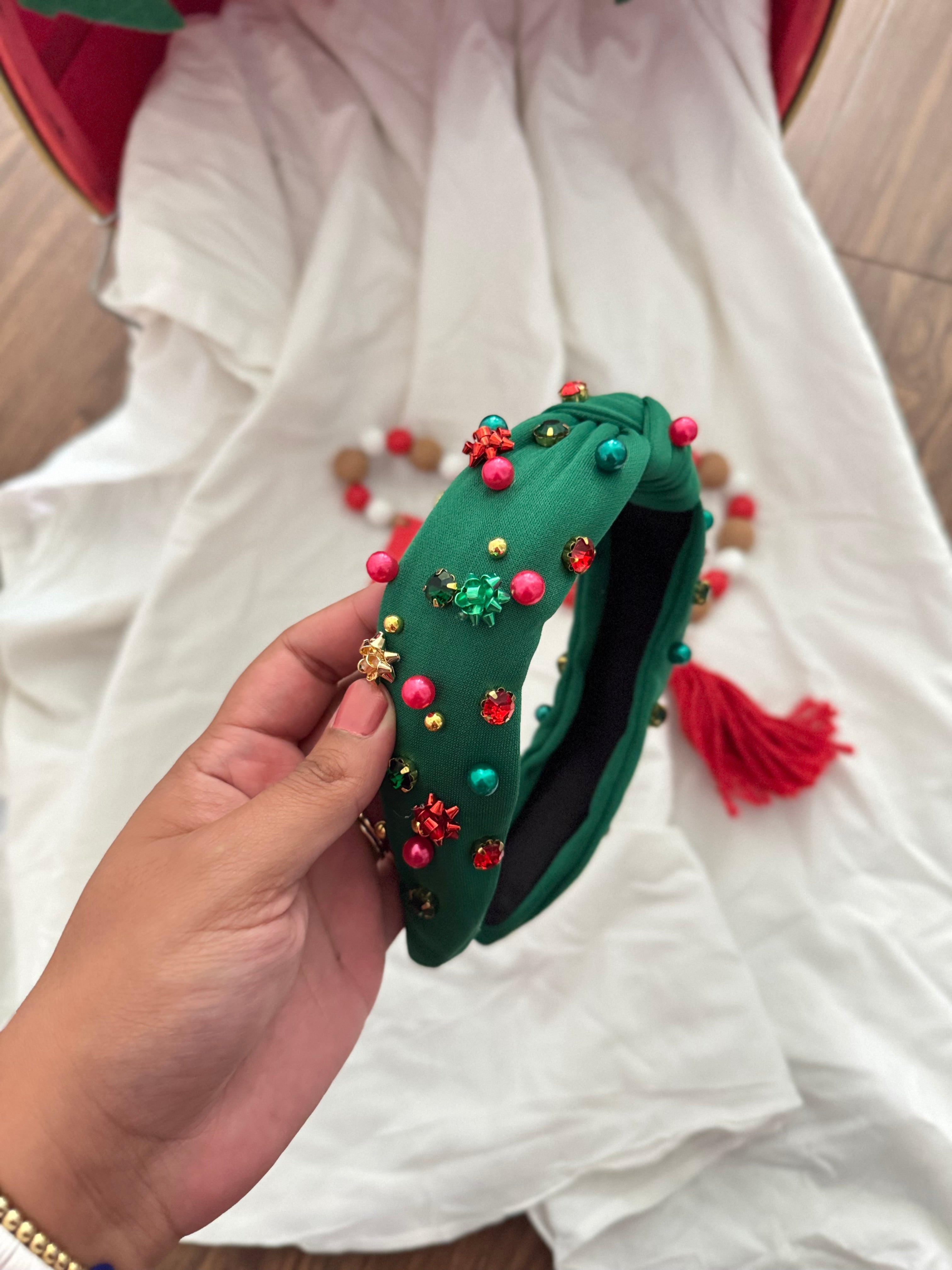 CHRISTMAS BEADED HEADBANDS