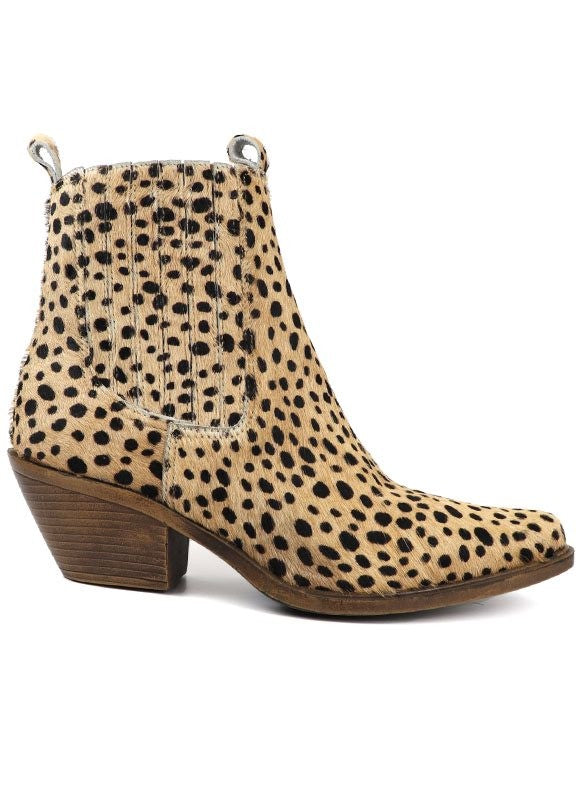 Chelsea Western Cowhide Bootie