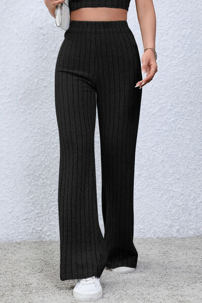 Pantalones acampanados de cintura alta