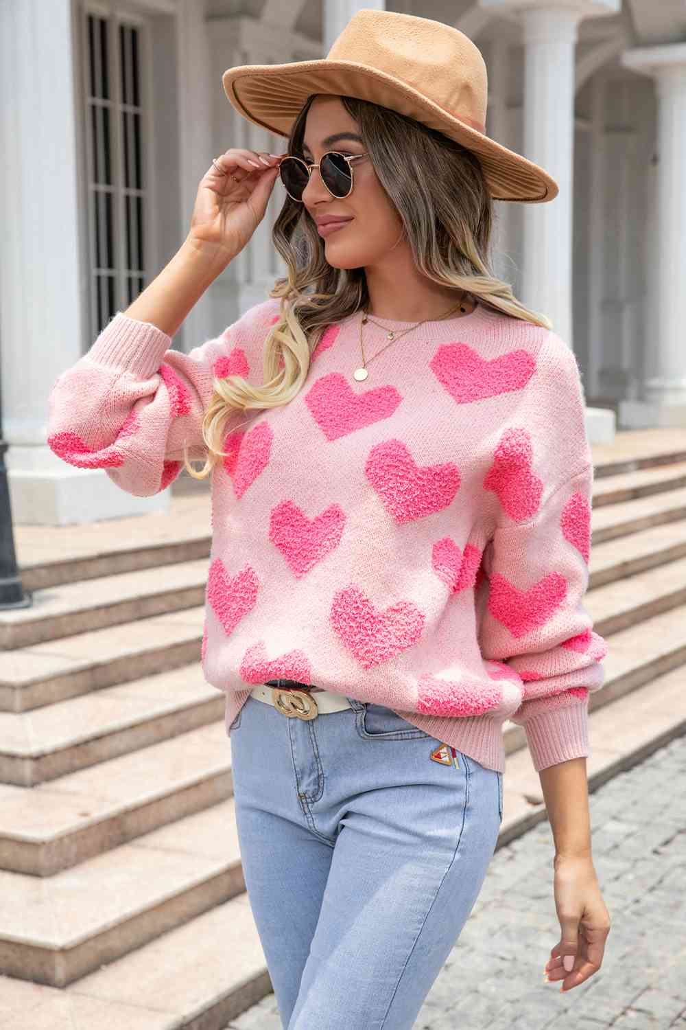 Covered in Hearts Sweater