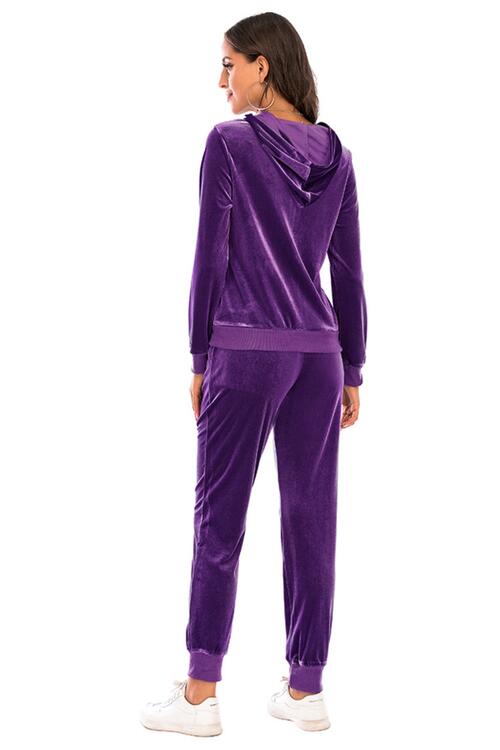 Cozy Velvet Jacket and Pants Set