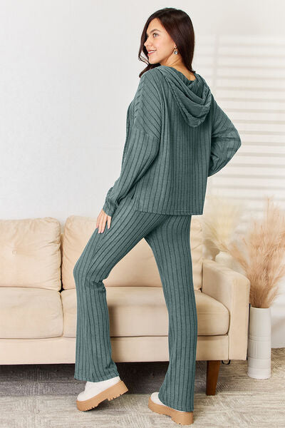 Drawstring Hoodie Set