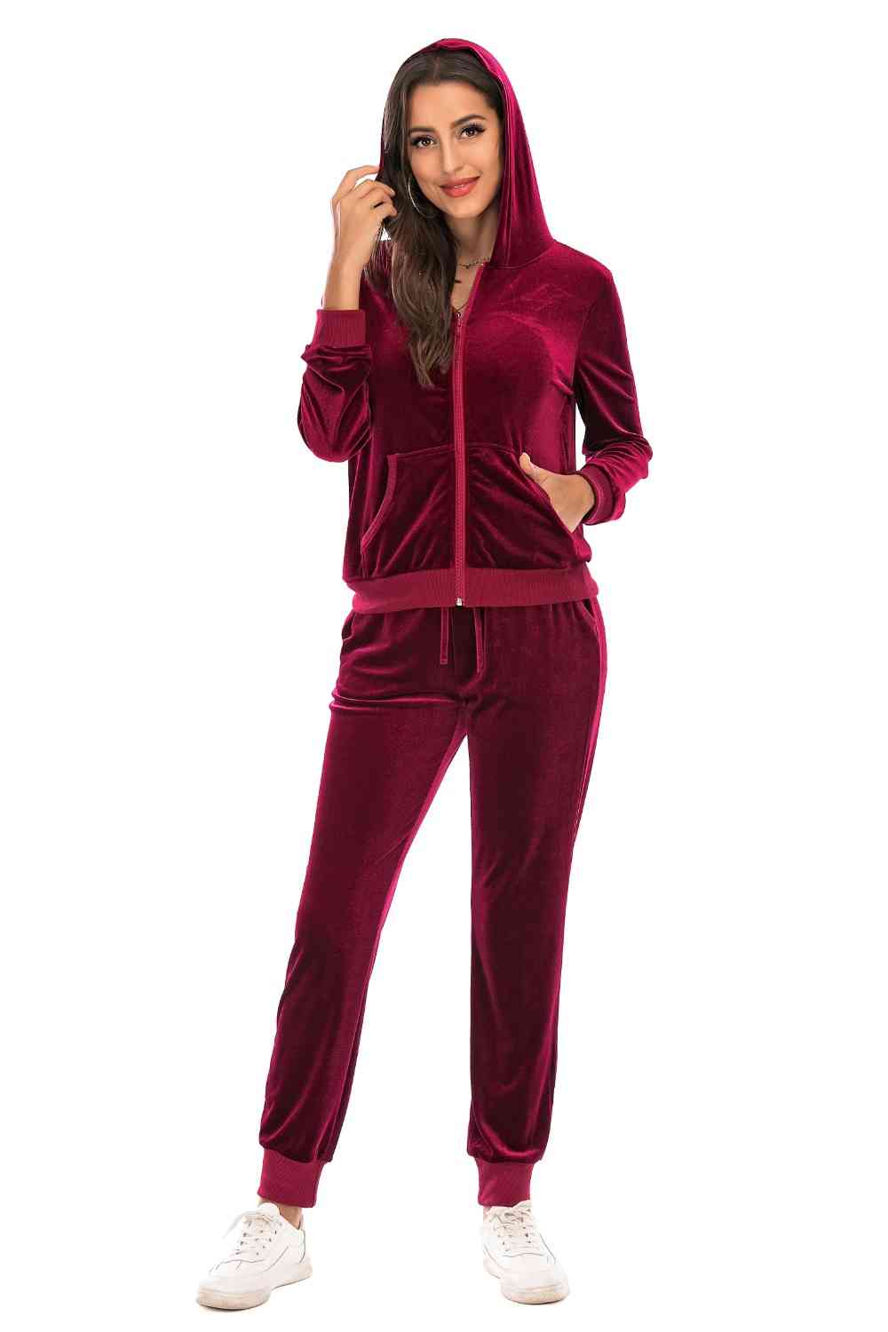Cozy Velvet Jacket and Pants Set