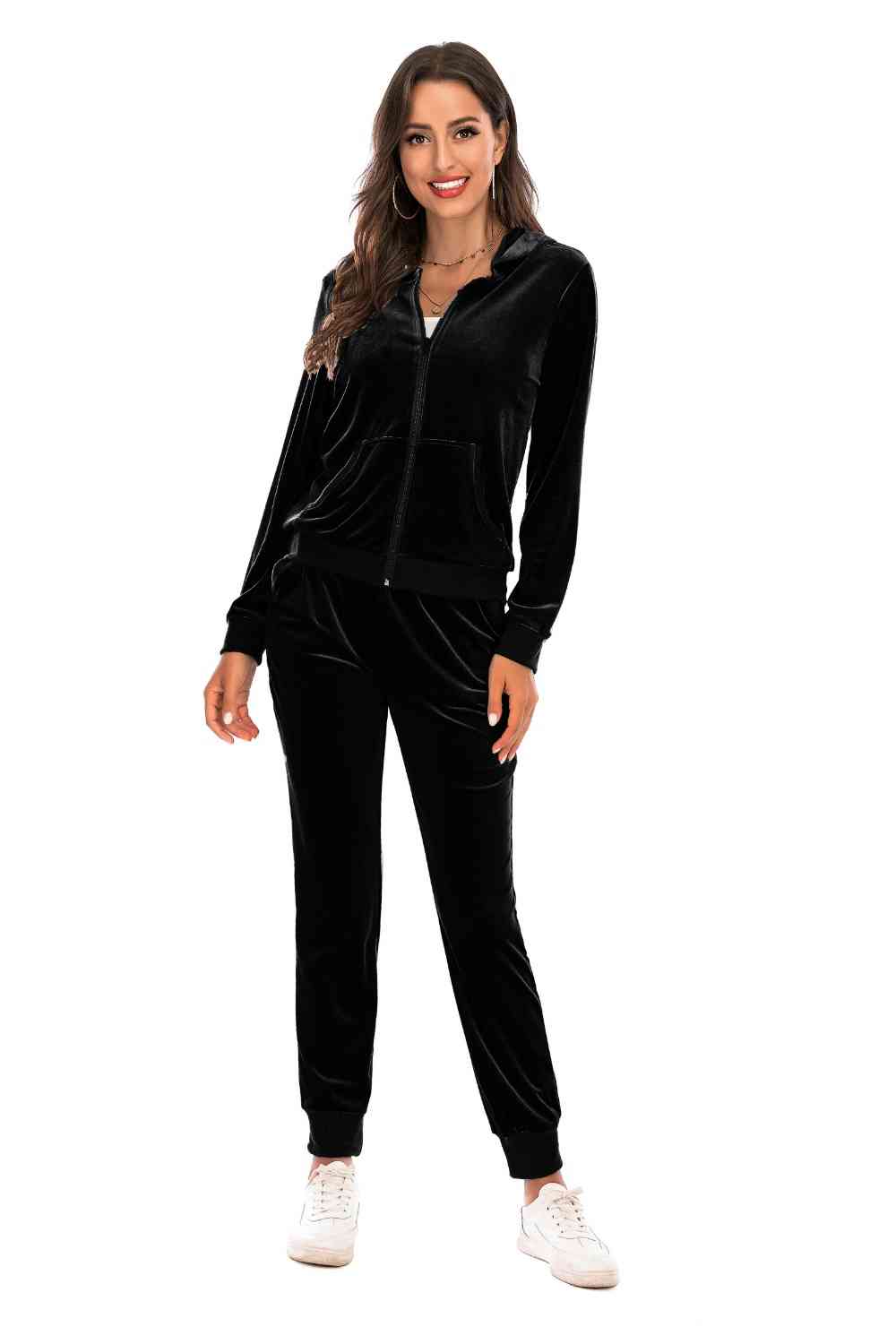 Cozy Velvet Jacket and Pants Set