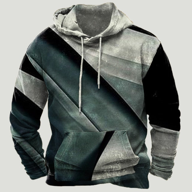 Sudadera con capucha de patchwork azteca occidental