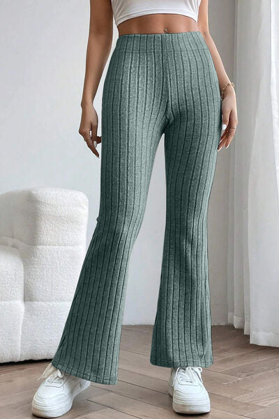 Pantalones acampanados de cintura alta
