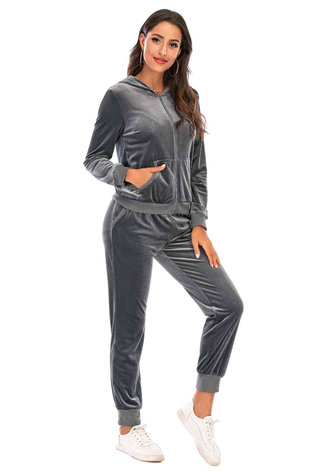Cozy Velvet Jacket and Pants Set