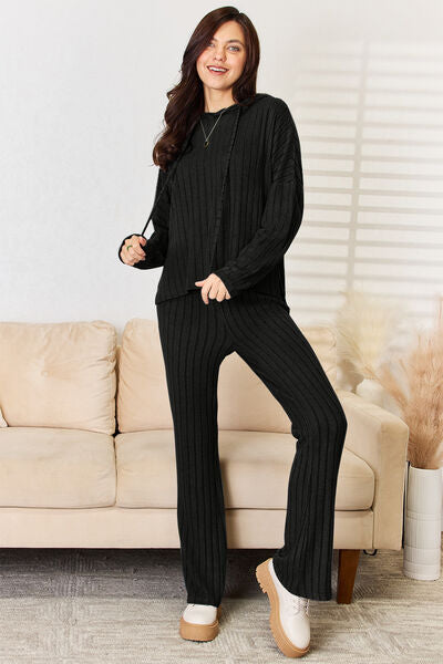 Drawstring Hoodie Set