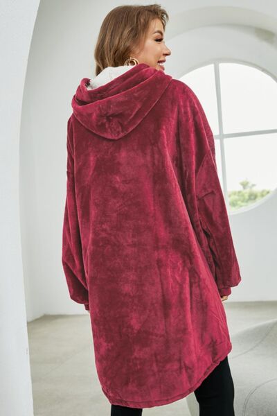 Sudadera con capucha extragrande con bolsillo canguro