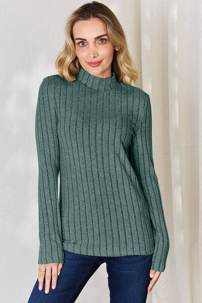 Mock Neck Long Sleeve Top