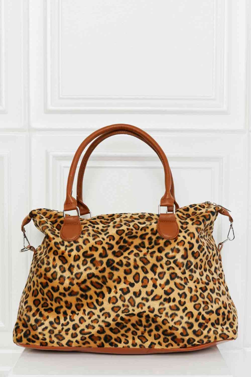 Animal Print Brushed Weekend Bag