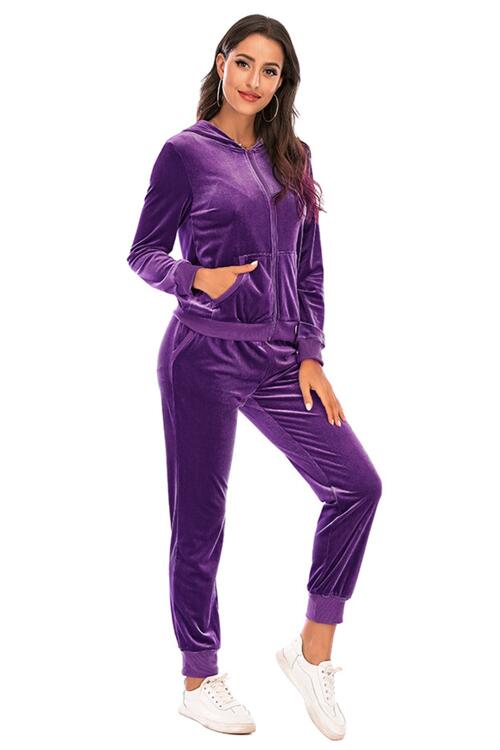 Cozy Velvet Jacket and Pants Set