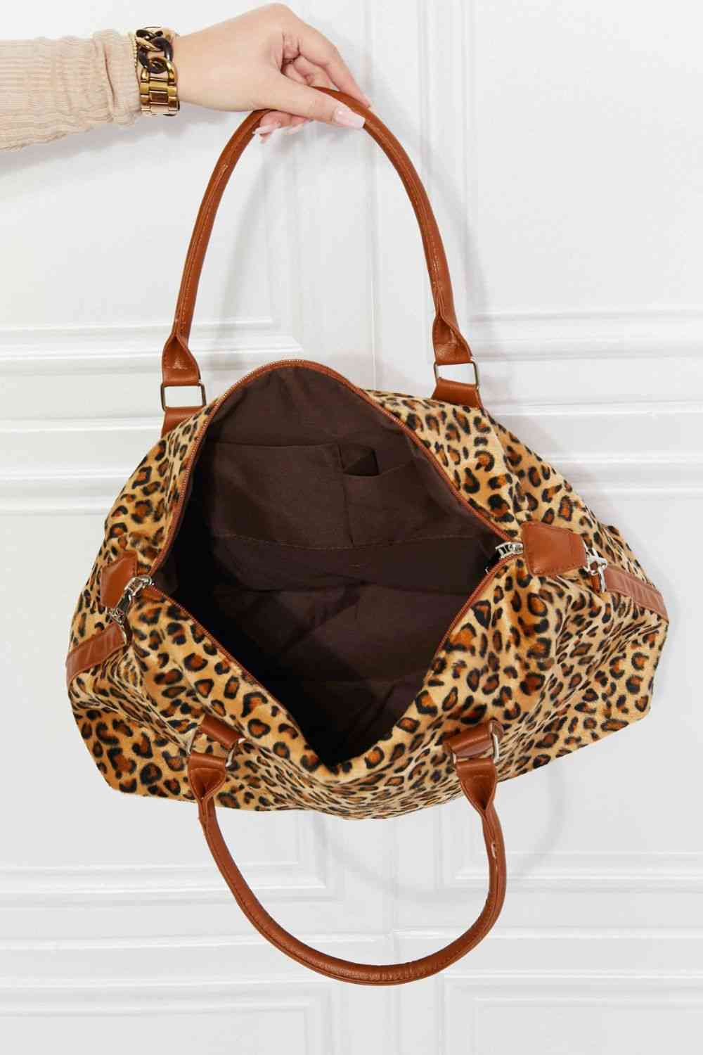 Animal Print Brushed Weekend Bag