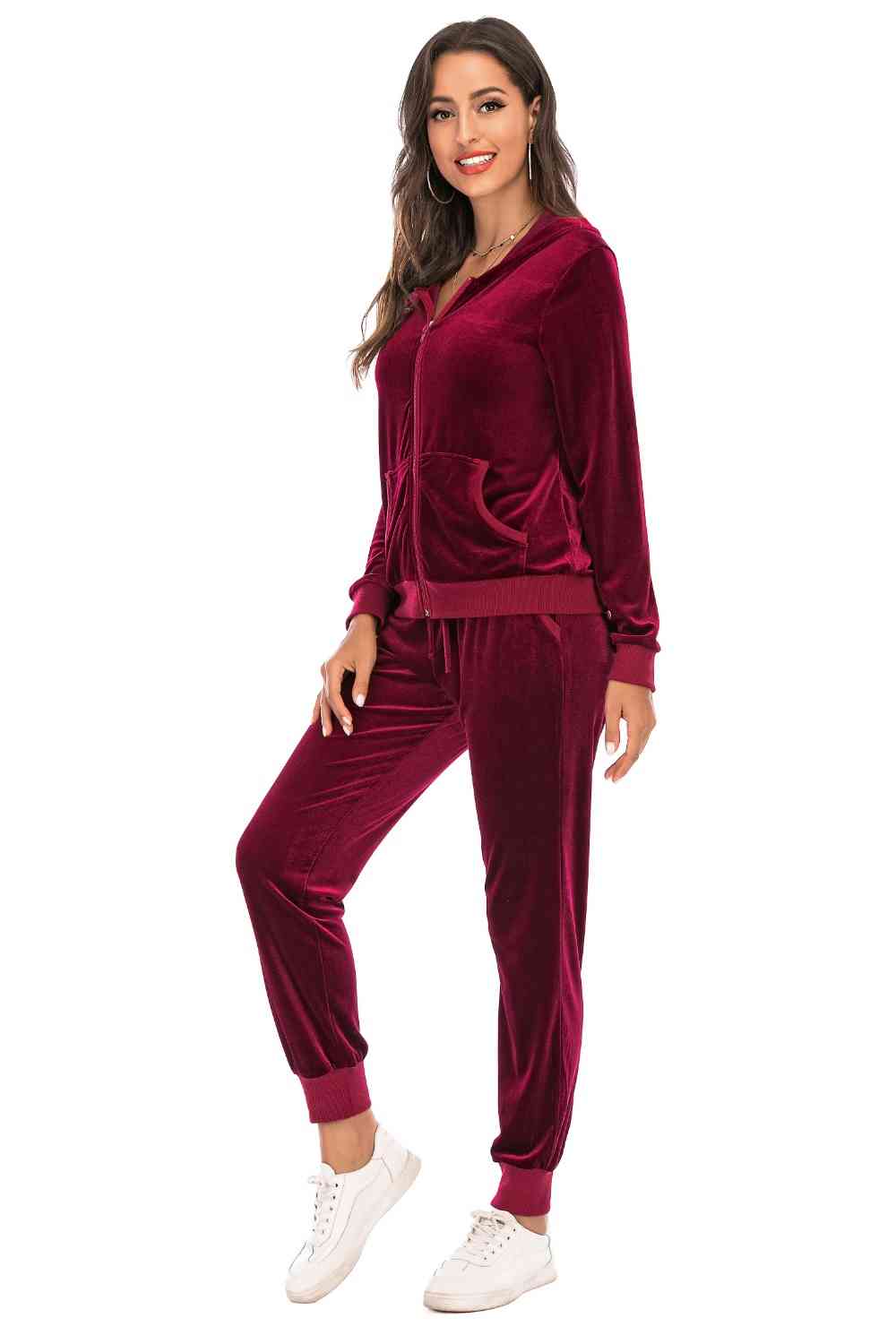 Cozy Velvet Jacket and Pants Set