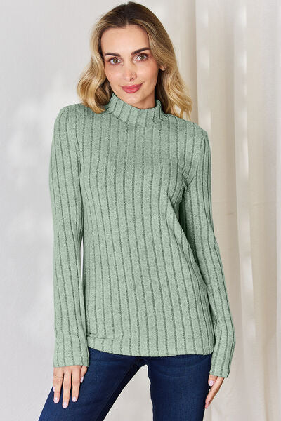 Mock Neck Long Sleeve Top