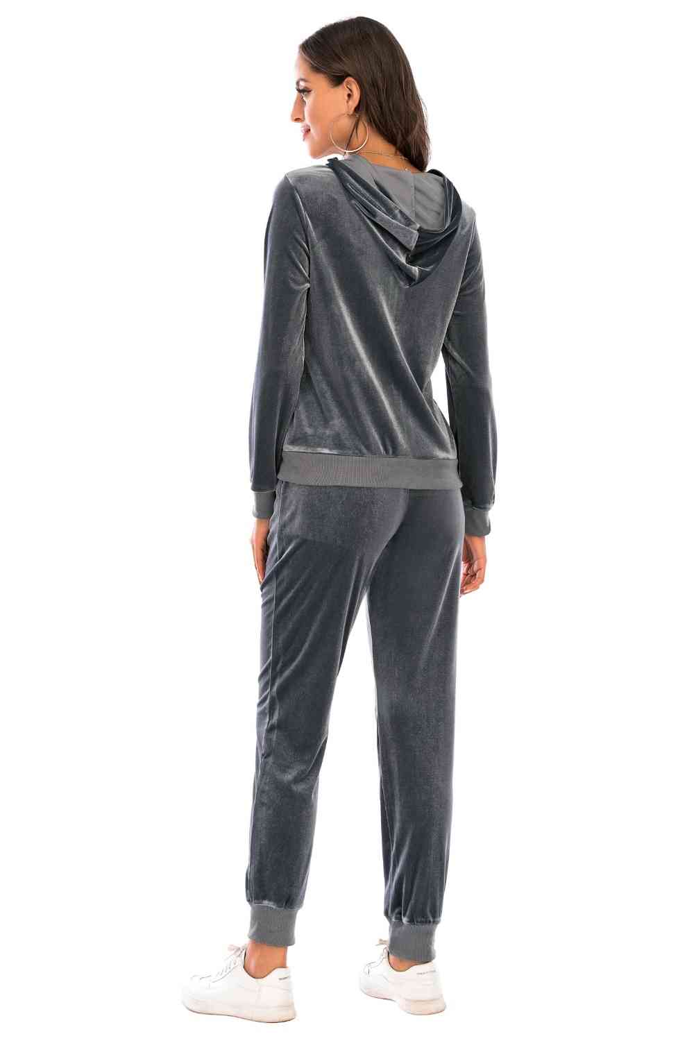 Cozy Velvet Jacket and Pants Set