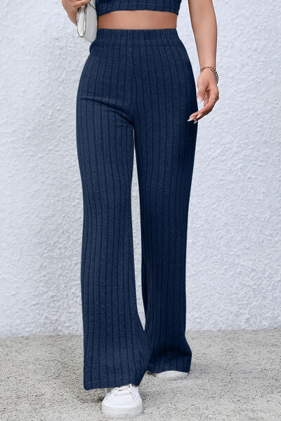 Pantalones acampanados de cintura alta