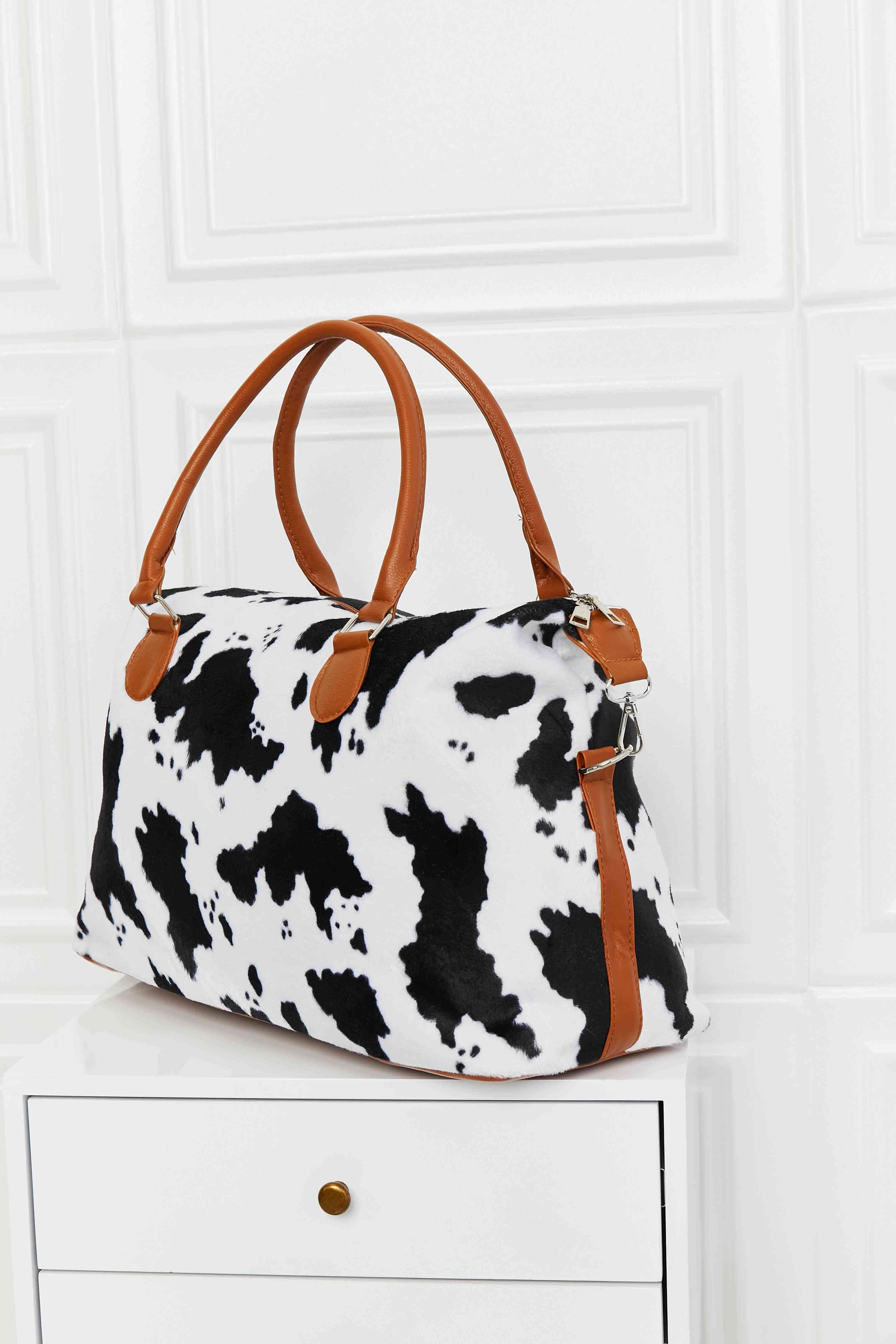 Animal Print Brushed Weekend Bag