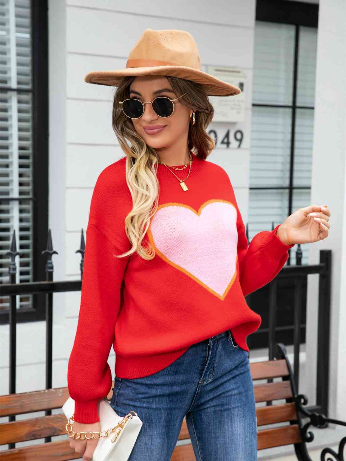 Heart Crewneck Sweater
