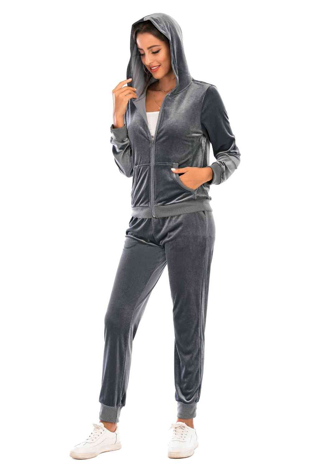 Cozy Velvet Jacket and Pants Set
