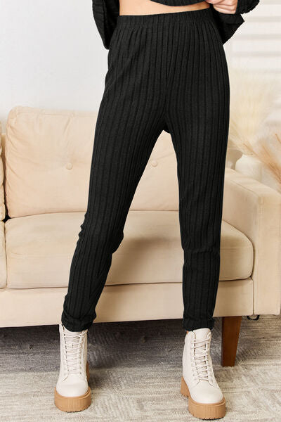 Conjunto de manga larga con cuello en V