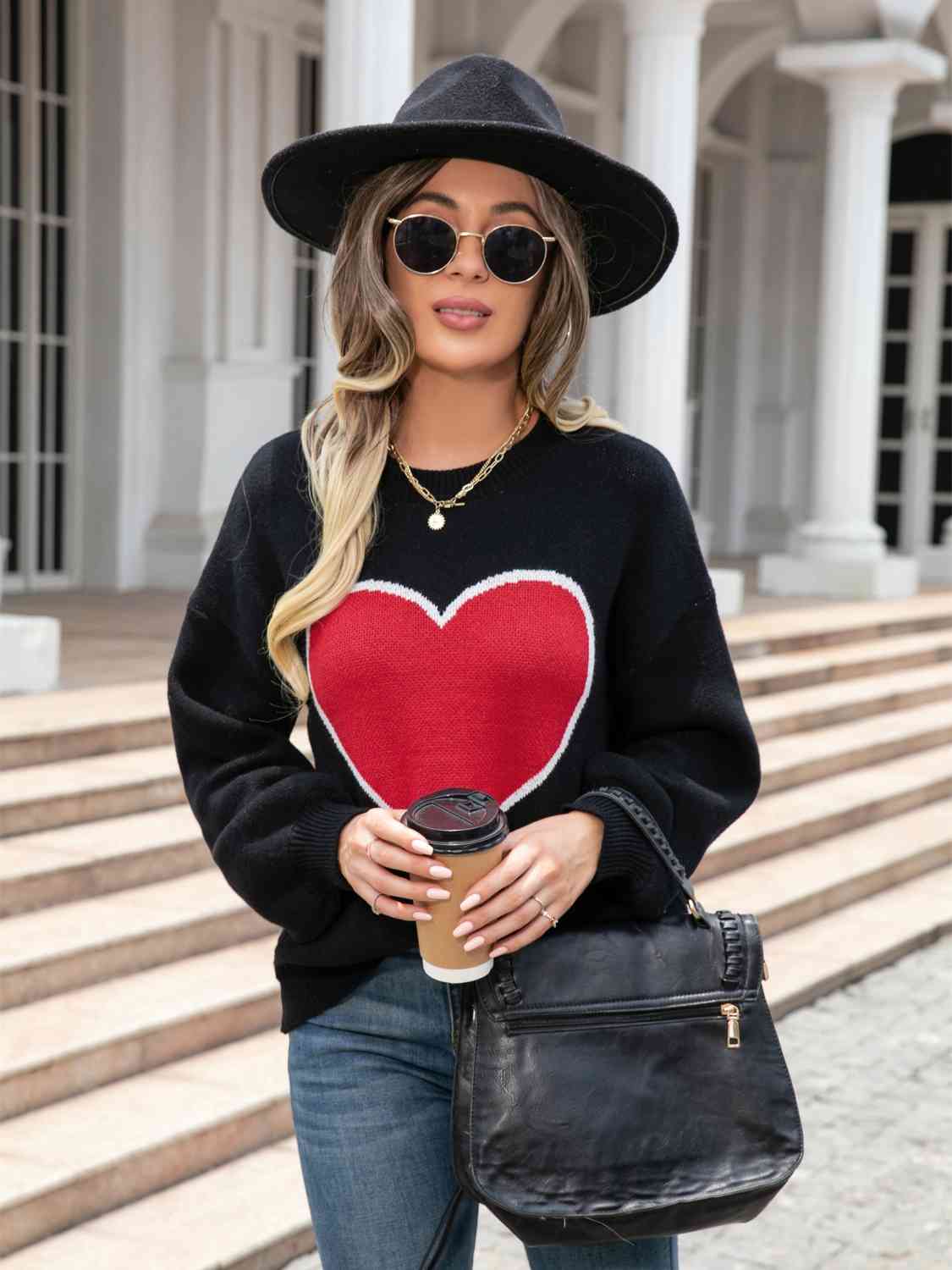 Heart Crewneck Sweater