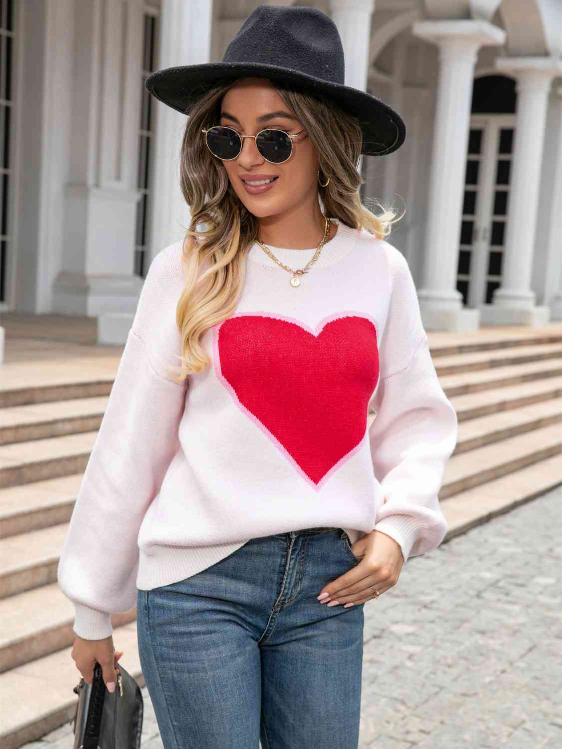 Heart Crewneck Sweater