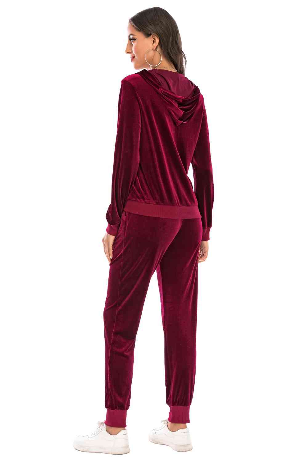 Cozy Velvet Jacket and Pants Set