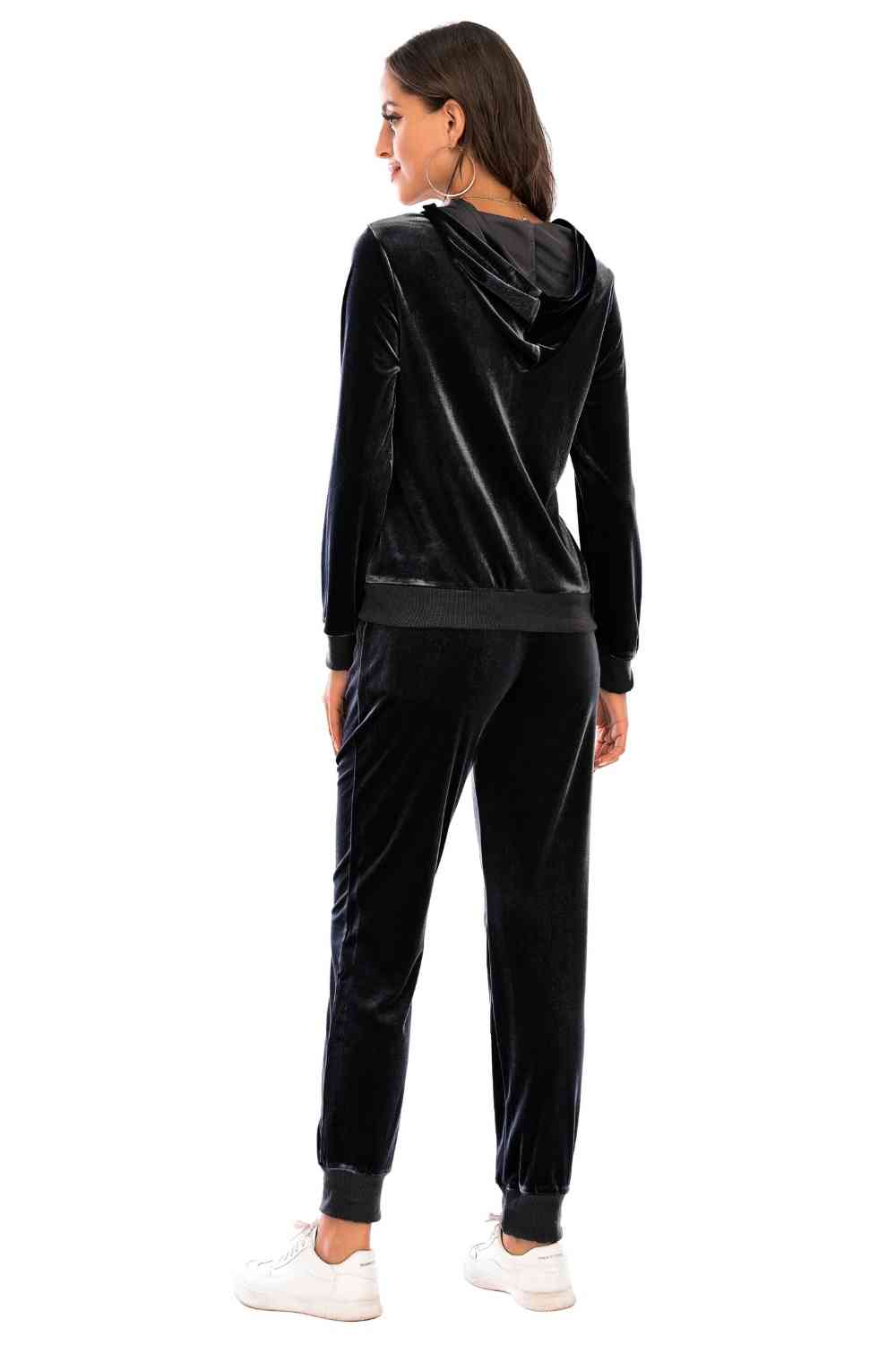 Cozy Velvet Jacket and Pants Set